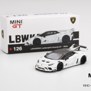 MINI GT #126 — LB★WORKS Lamborghini Huracán GT White LHD version - MGT00126-L RHD version - MGT00126-R