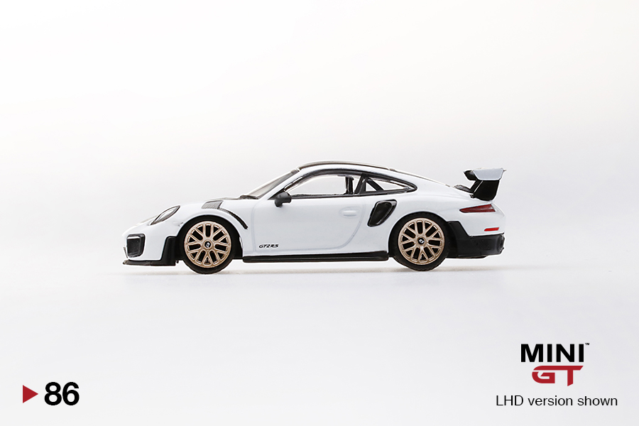 MINI GT #86 — Porsche 911 GT2 RS Weissach Package White - Image 5