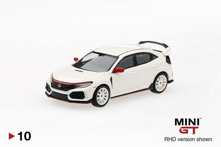 MINI GT #10 — Honda Civic Type R (FK8) Championship White Modulo Edition LHD version - MGT00010-L RHD version - MGT00010-R - Image 3