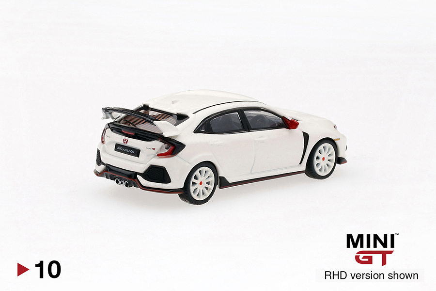 MINI GT #10 — Honda Civic Type R (FK8) Championship White Modulo Edition LHD version - MGT00010-L RHD version - MGT00010-R - Image 4