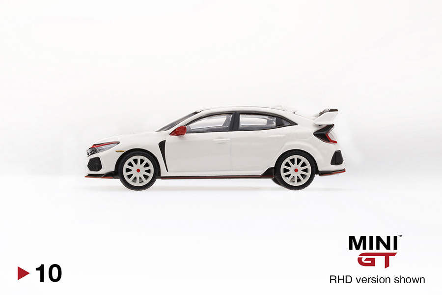 MINI GT #10 — Honda Civic Type R (FK8) Championship White Modulo Edition LHD version - MGT00010-L RHD version - MGT00010-R - Image 5