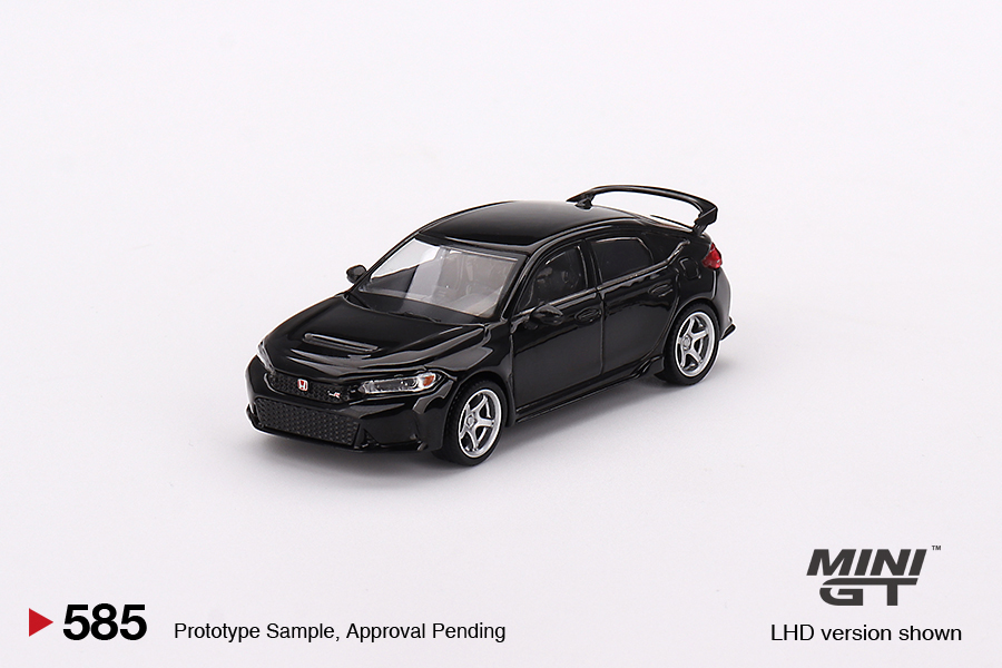 MINI GT #585 — Honda Civic Type R Crystal Black Pearl 2023 W/ Advan GT Wheel - Image 3