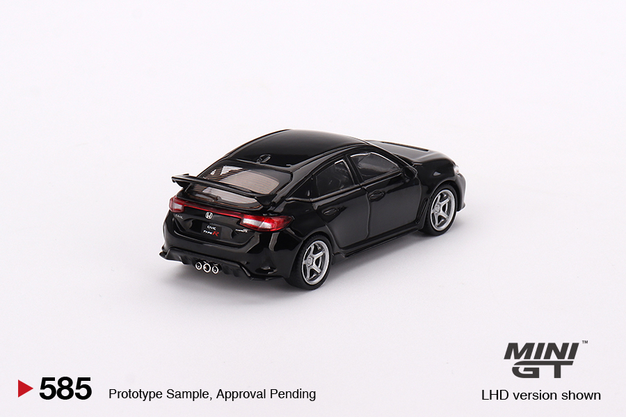 MINI GT #585 — Honda Civic Type R Crystal Black Pearl 2023 W/ Advan GT Wheel - Image 4