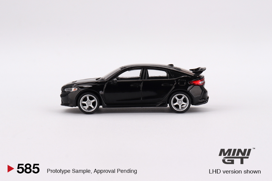 MINI GT #585 — Honda Civic Type R Crystal Black Pearl 2023 W/ Advan GT Wheel - Image 5