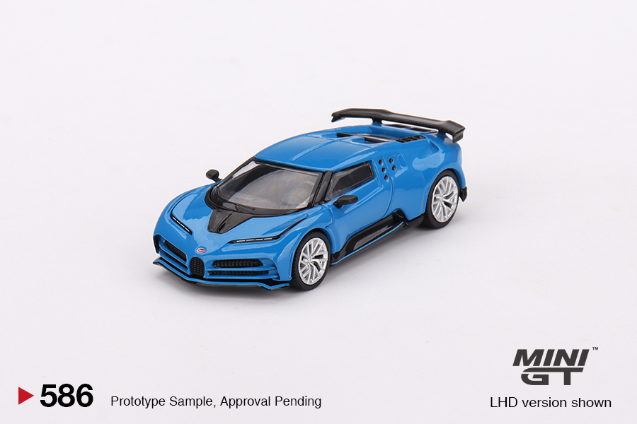 MINI GT #586 — Bugatti Centodieci Blu Bugatti LHD version only - Image 3