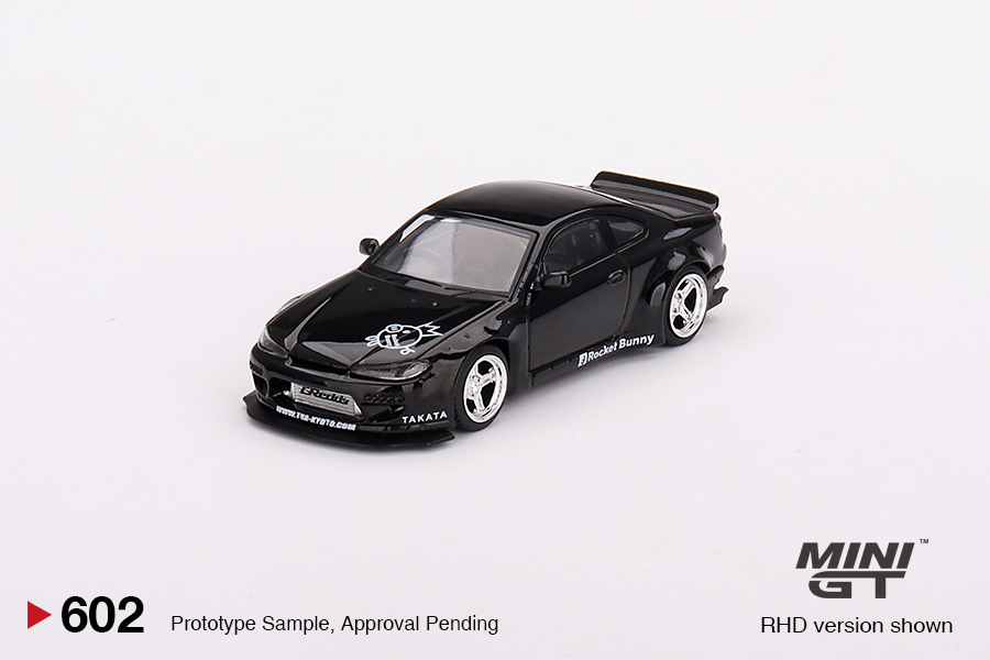 MINI GT #602 — Nissan Silvia (S15) Rocket Bunny Black Pearl - Image 3