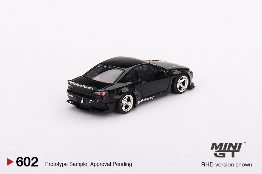 MINI GT #602 — Nissan Silvia (S15) Rocket Bunny Black Pearl - Image 4