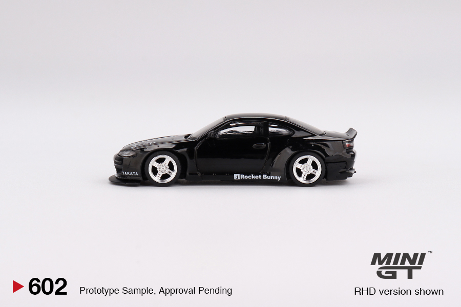 MINI GT #602 — Nissan Silvia (S15) Rocket Bunny Black Pearl - Image 5