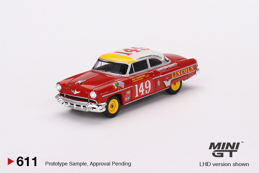 MINI GT #611 — Lincoln Capri 1954 Carrera Panamericana Class Winner #149 - Image 3