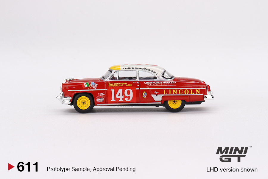MINI GT #611 — Lincoln Capri 1954 Carrera Panamericana Class Winner #149 - Image 5