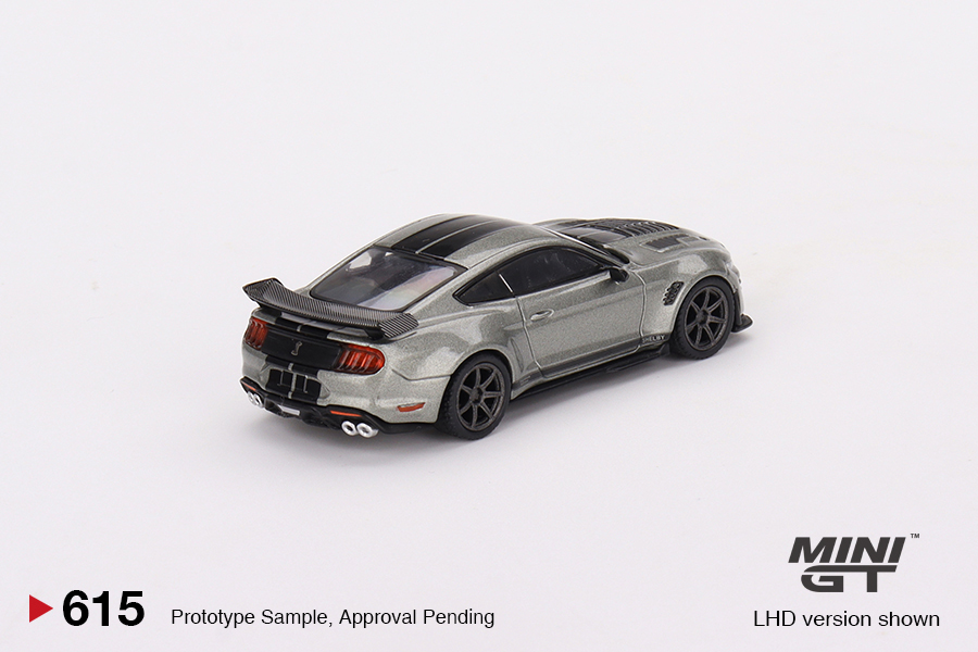 MINI GT #615 — Shelby GT500 SE Widebody Pepper Gray Metallic - Image 4