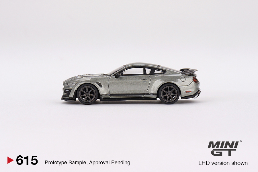 MINI GT #615 — Shelby GT500 SE Widebody Pepper Gray Metallic - Image 5