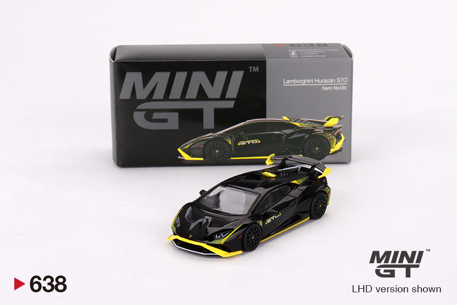 MINI GT #638 — Lamborghini Huracán STO Nero Noctis