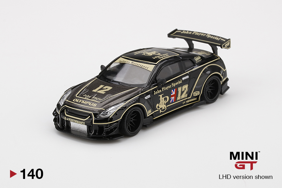 MINI GT #140 — LB★WORKS Nissan GT-R (R35) Type 2, Rear Wing Version 3 JPS - Image 3