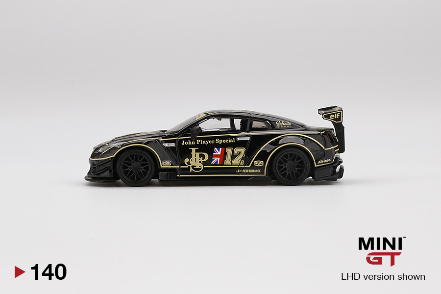 MINI GT #140 — LB★WORKS Nissan GT-R (R35) Type 2, Rear Wing Version 3 JPS - Image 5
