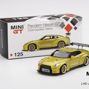 MINI GT #125 — Pandem Nissan GT-R (R35) GT Wing Cosmopolitan Yellow
