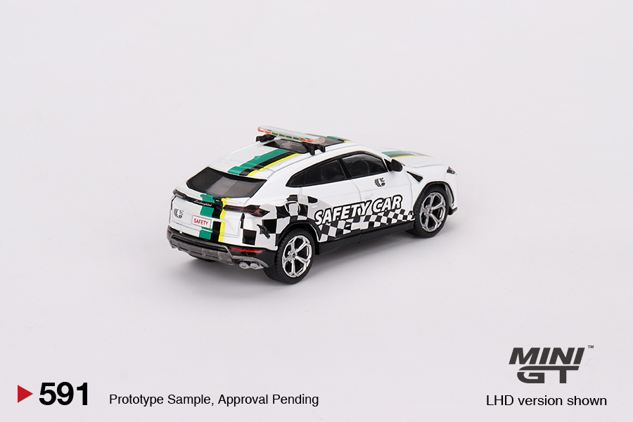 MINI GT #591 — Lamborghini Urus 2022 Macau GP Official Safety Car - Image 4