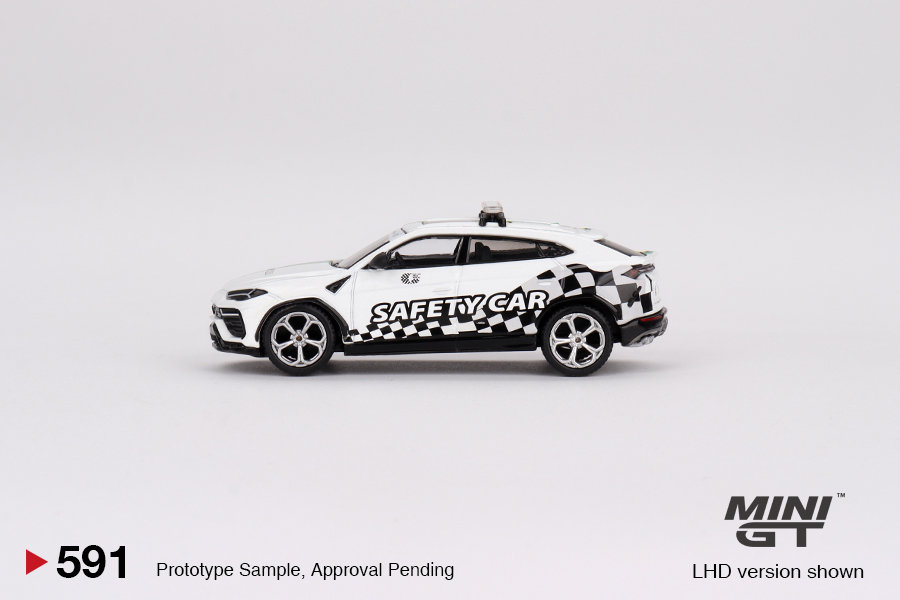 MINI GT #591 — Lamborghini Urus 2022 Macau GP Official Safety Car - Image 5