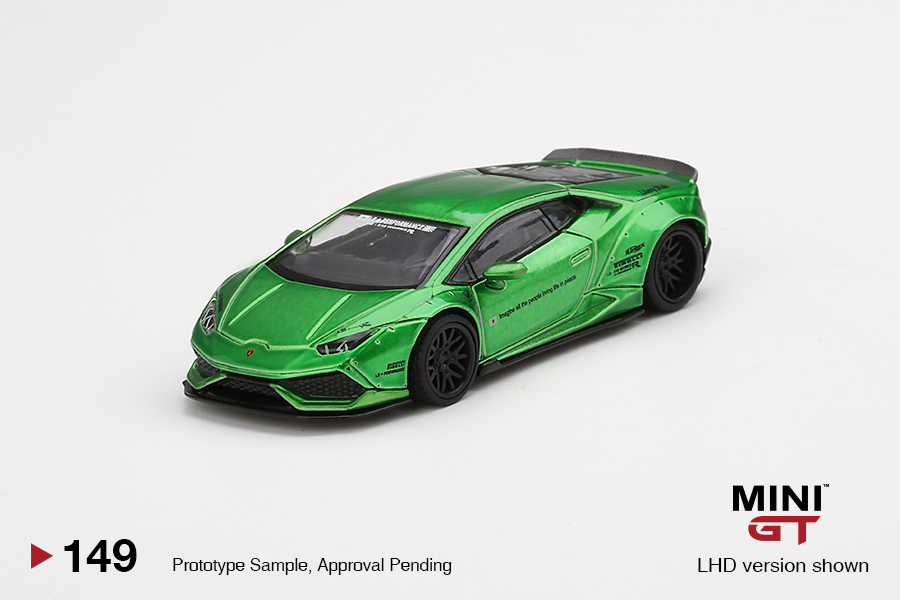 MINI GT #149 — LB★WORKS Lamborghini Huracán ver. 2 Green - Image 3
