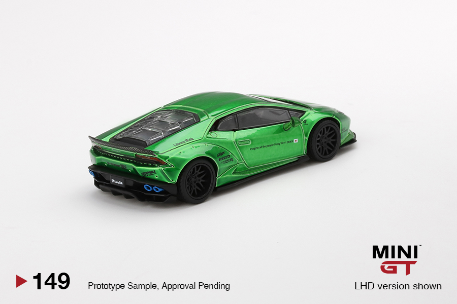 MINI GT #149 — LB★WORKS Lamborghini Huracán ver. 2 Green - Image 4