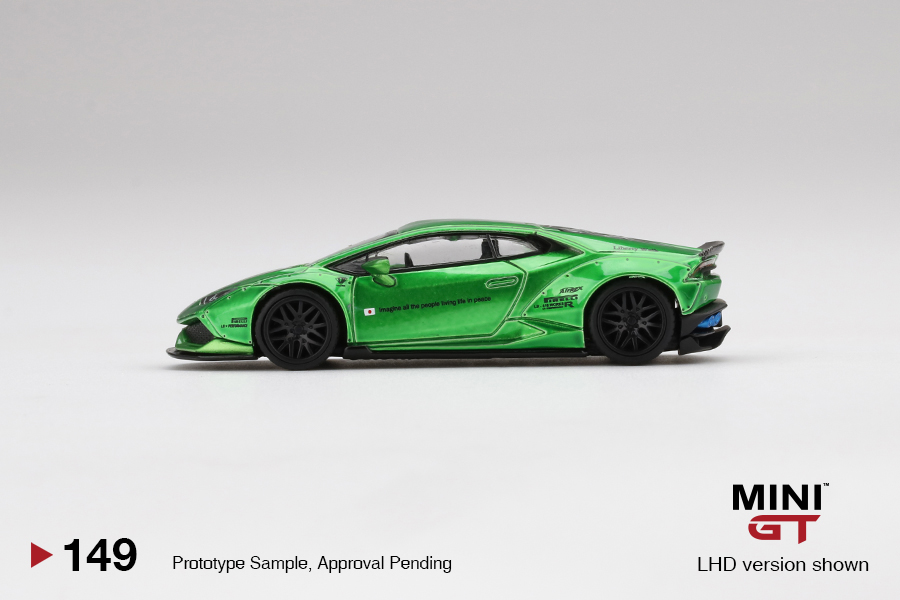 MINI GT #149 — LB★WORKS Lamborghini Huracán ver. 2 Green - Image 5
