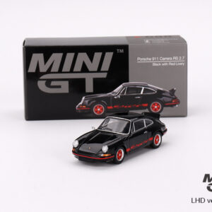 MINI GT #688 — Porsche 911 Carrera RS 2.7 Black with Red Livery