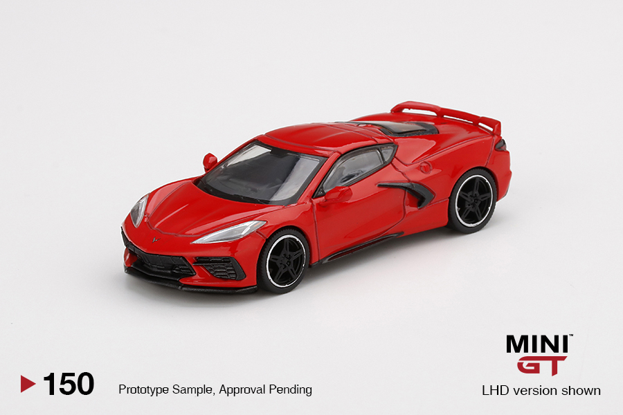 MINI GT #150 — Chevrolet Corvette Stingray 2020 Torch Red - Image 3