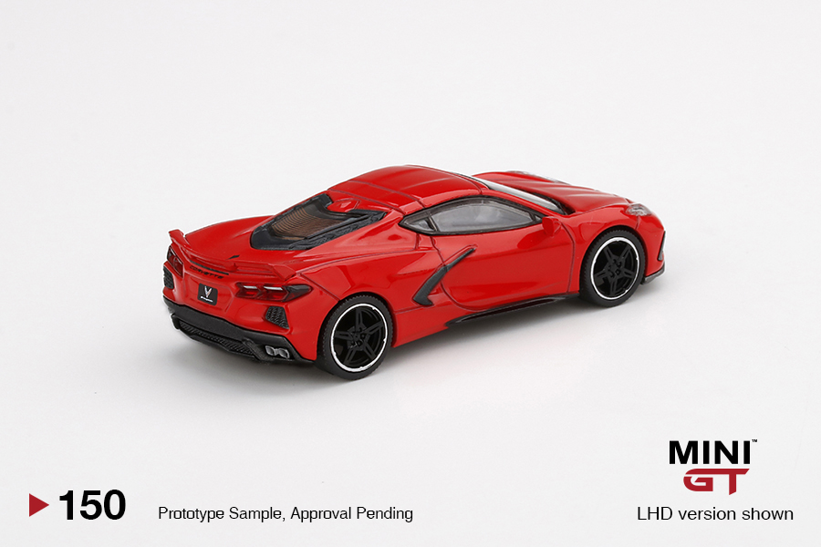 MINI GT #150 — Chevrolet Corvette Stingray 2020 Torch Red - Image 4