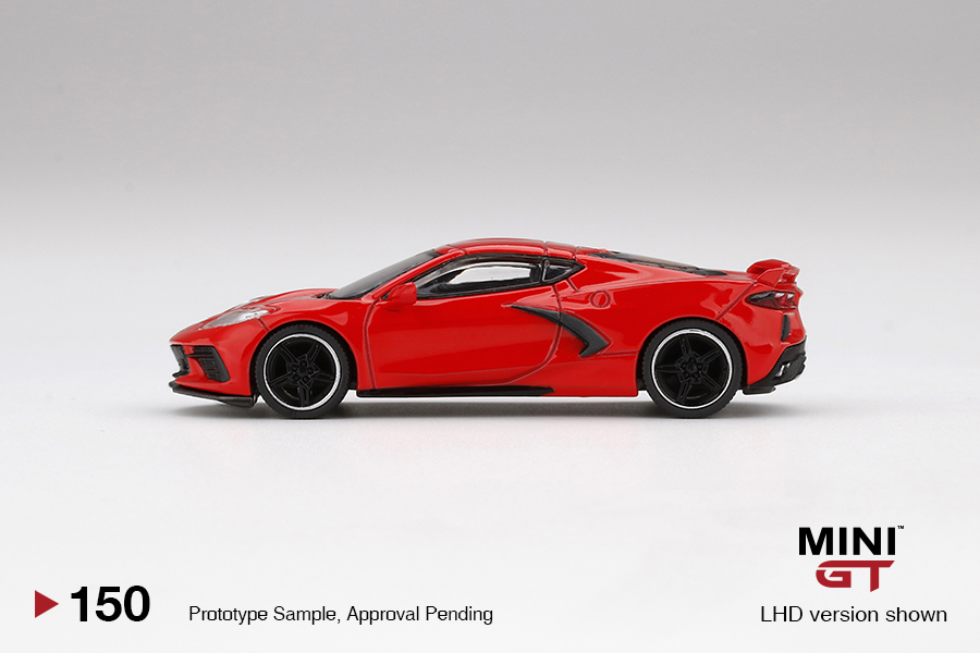 MINI GT #150 — Chevrolet Corvette Stingray 2020 Torch Red - Image 5