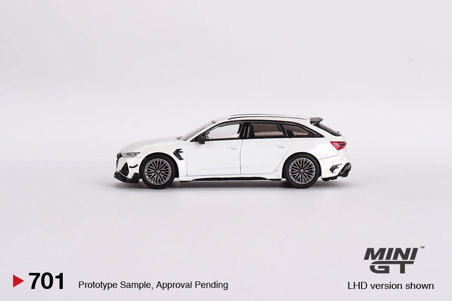 MINI GT #701 — Audi ABT RS6-R Glacier White Metallic - Image 5
