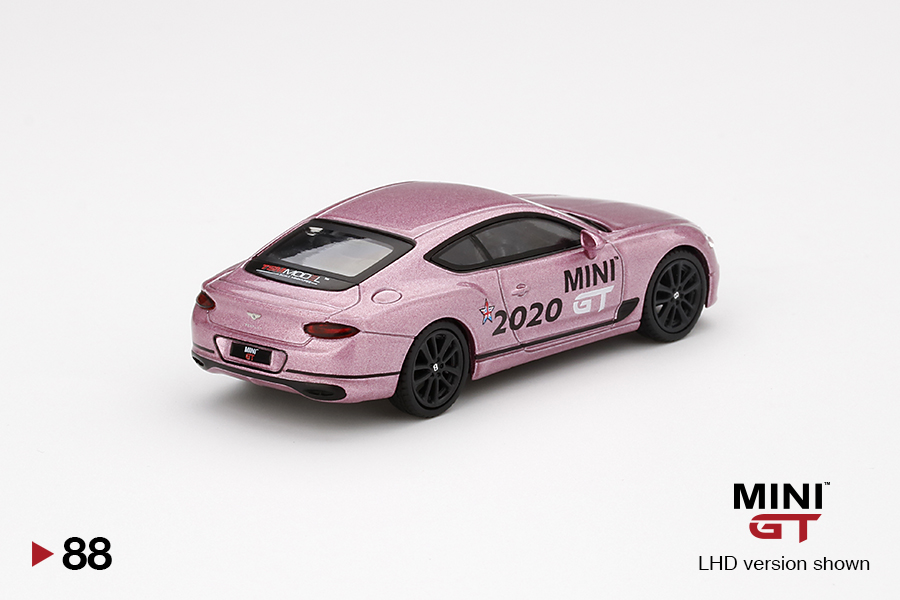 MINI GT #88 — Bentley Continental GT Passion Pink 2020 MINI GT Gift Car - Image 4