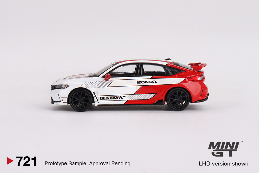 MINI GT #721 — Honda Civic Type R #2 2023 Pace Car White - Image 5