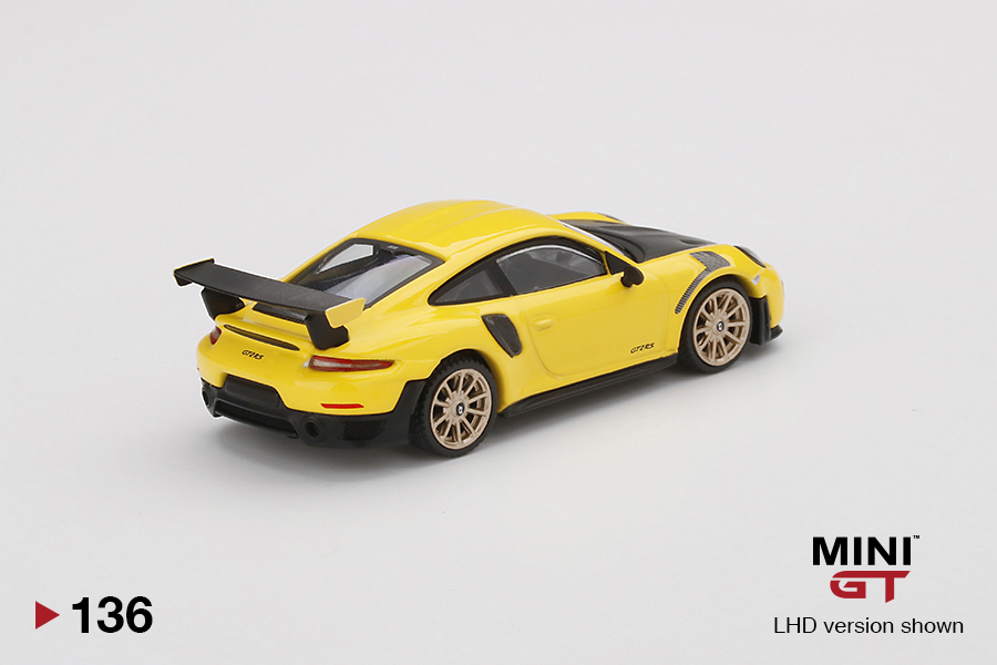 MINI GT #136 — Porsche 911 GT2 RS Racing Yellow LHD / RHD Available - Image 4