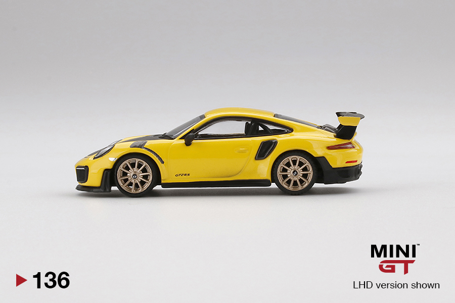 MINI GT #136 — Porsche 911 GT2 RS Racing Yellow LHD / RHD Available - Image 5