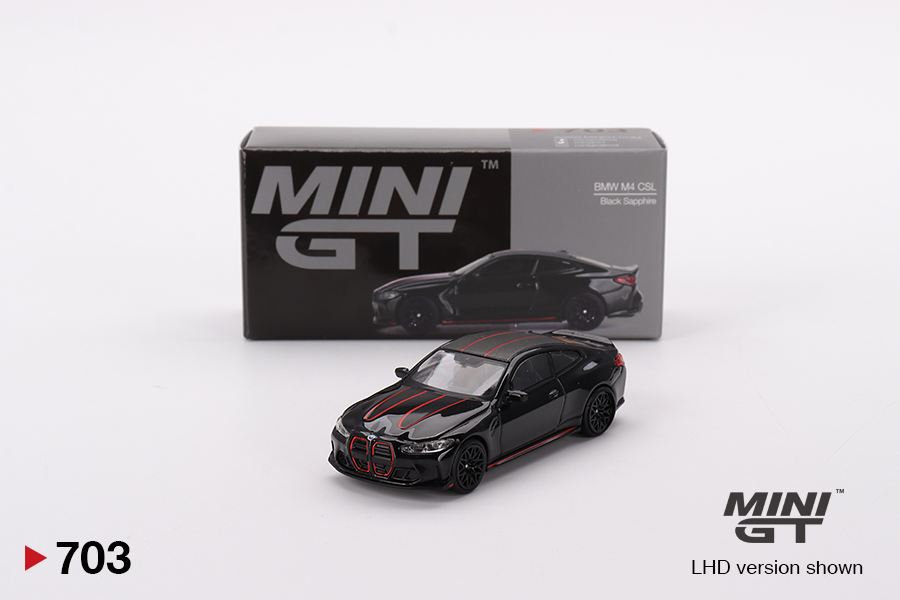 MINI GT #703 — BMW M4 CSL Black Sapphire