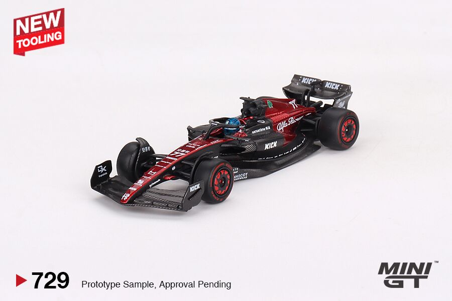 MINI GT #729 — Alfa Romeo C43 #77 Valtteri Bottas 2023 F1 2023 Australian GP - Image 3