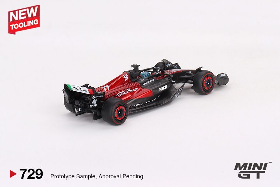 MINI GT #729 — Alfa Romeo C43 #77 Valtteri Bottas 2023 F1 2023 Australian GP - Image 4