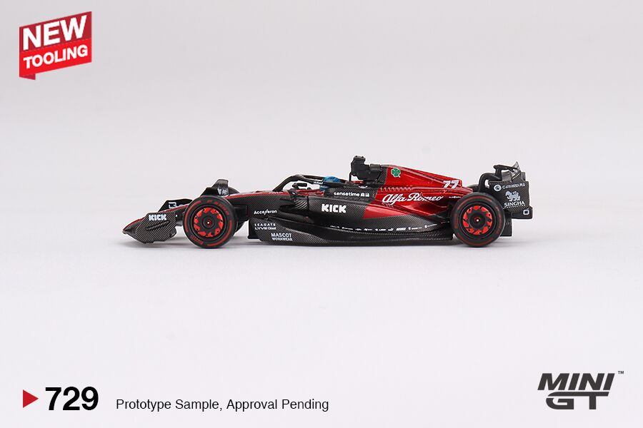 MINI GT #729 — Alfa Romeo C43 #77 Valtteri Bottas 2023 F1 2023 Australian GP - Image 5