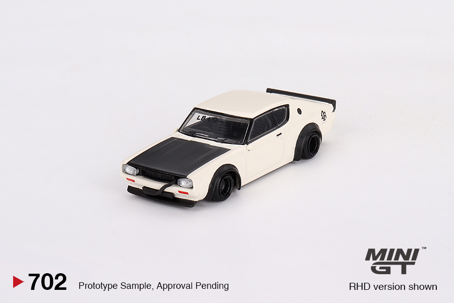 MINI GT #702 — Nissan Skyline Kenmeri Liberty Walk White - Image 3