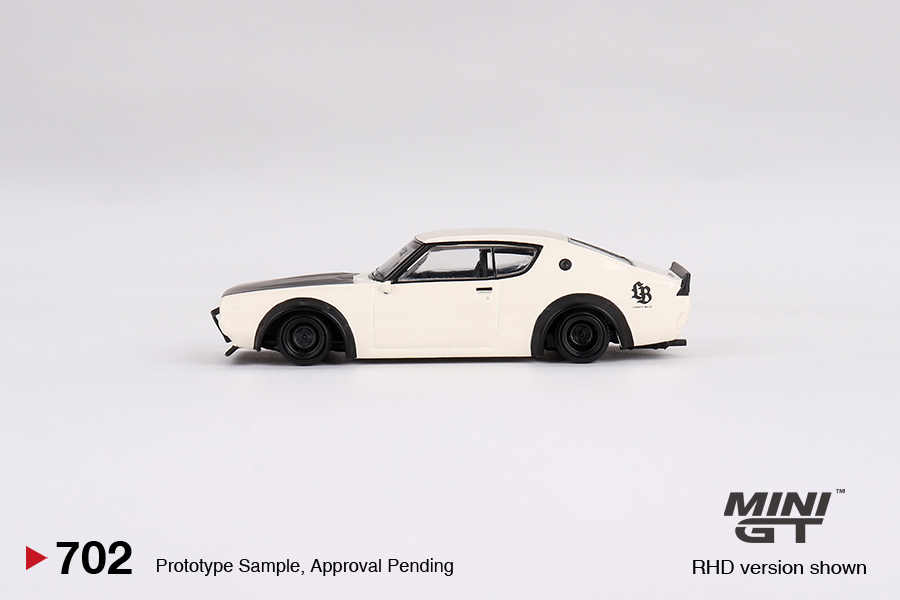 MINI GT #702 — Nissan Skyline Kenmeri Liberty Walk White - Image 5
