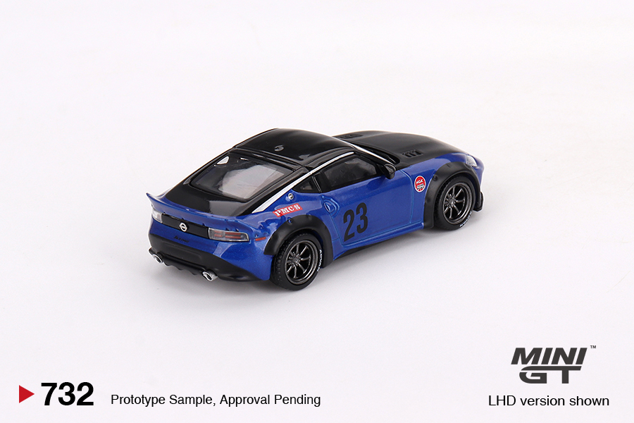 MINI GT #732 — Nissan Z LB★NATION WORKS Seiran Blue - Image 4