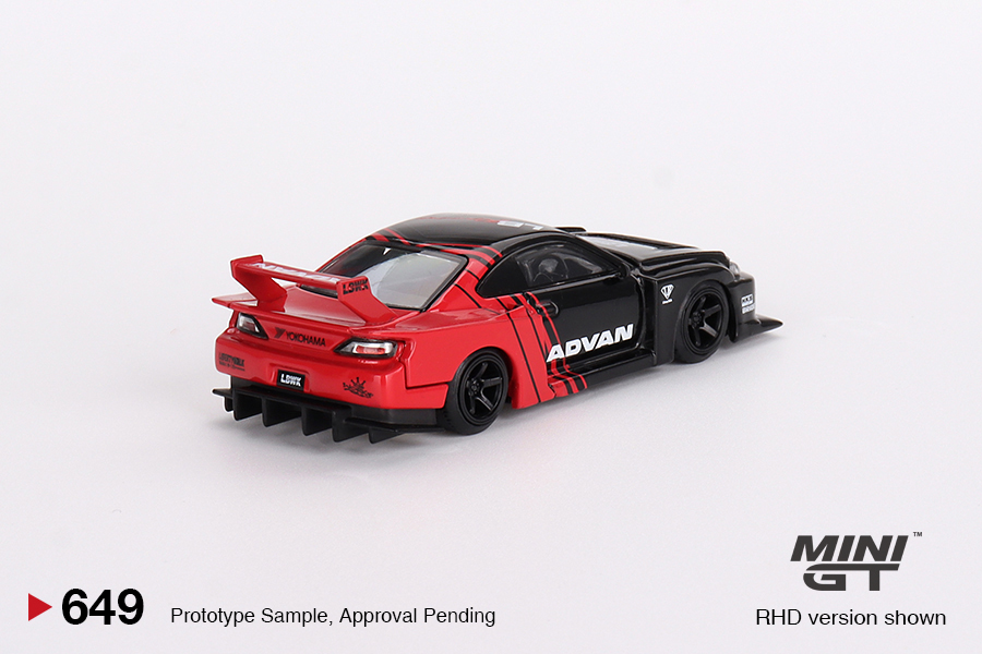 MINI GT #649 — Nissan LB-Super Silhouette S15 SILVIA ADVAN RHD version only - Image 4