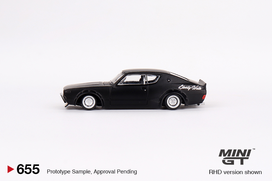 MINI GT #655 — Nissan Skyline Kenmeri Liberty Walk Matt Black - Image 5