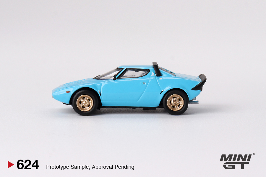 MINI GT #624 — Lancia Stratos HF Stradale Azzuro Chiaro - Image 5