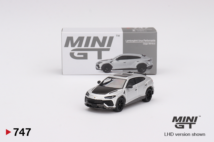 MINI GT #747 — Lamborghini Urus Performante Grigio Nimbus