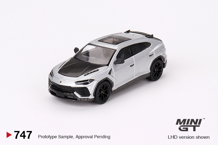 MINI GT #747 — Lamborghini Urus Performante Grigio Nimbus - Image 3
