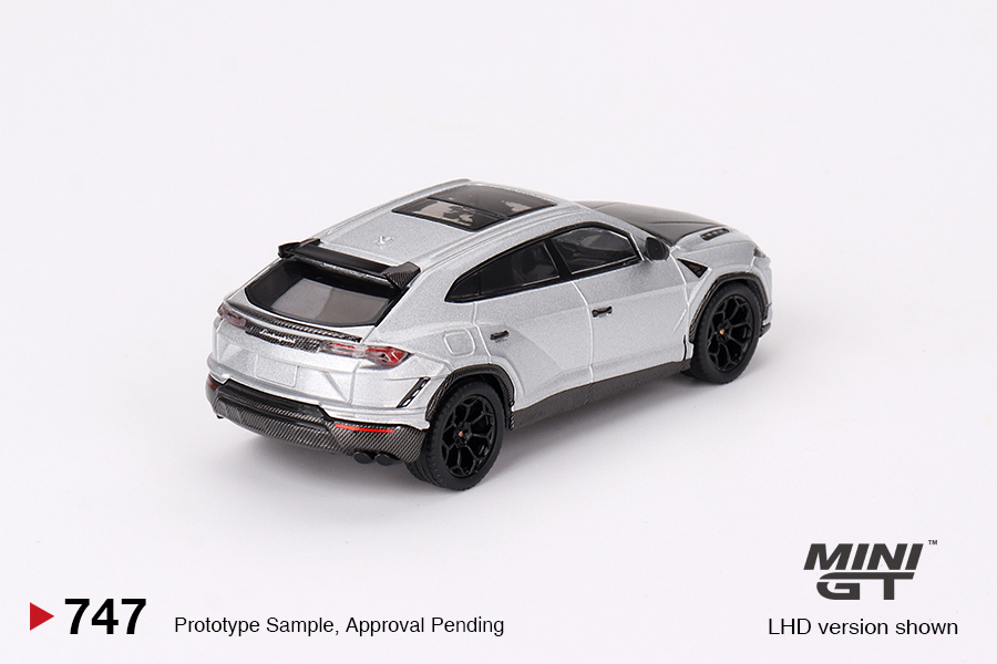 MINI GT #747 — Lamborghini Urus Performante Grigio Nimbus - Image 4