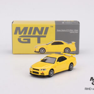 MINI GT #762 — Nissan Skyline GT-R (R34) V-Spec Lightning Yellow
