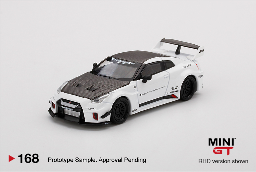 MINI GT #168 — LB-Silhouette WORKS GT NISSAN 35GT-RR Ver.1 White - Image 3