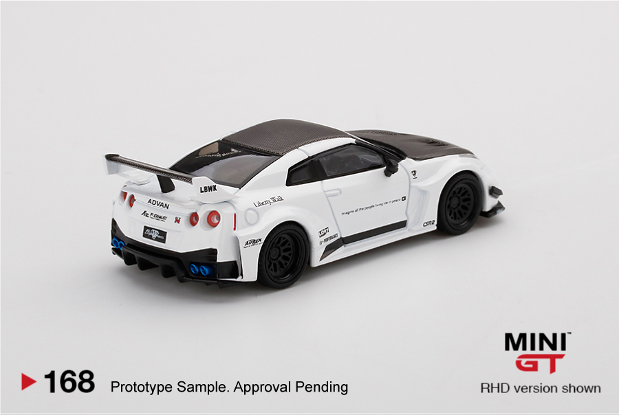MINI GT #168 — LB-Silhouette WORKS GT NISSAN 35GT-RR Ver.1 White - Image 4